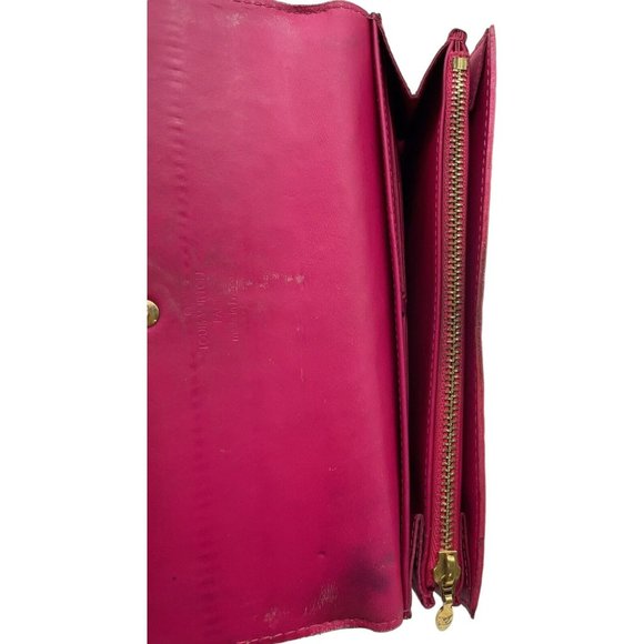 574183F V Louis Vuitton Wallet Long Pomme D'Amour Pink Vernis - Picture 7 of 8